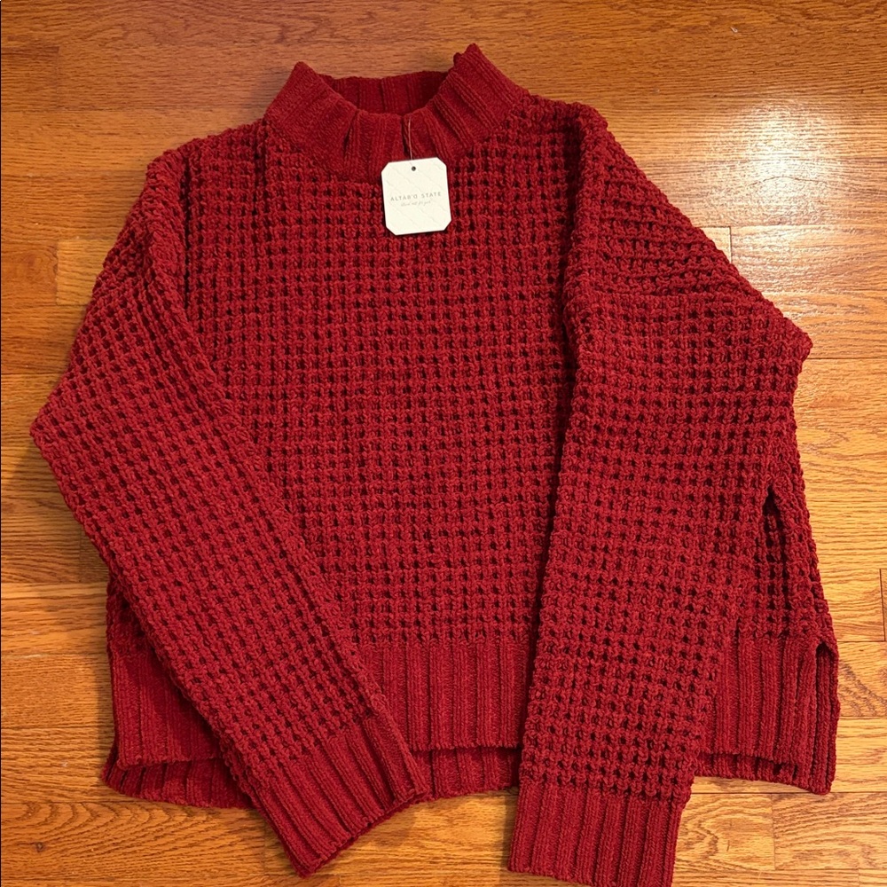 Women's Red Sweater size small new with tags from altar’d state